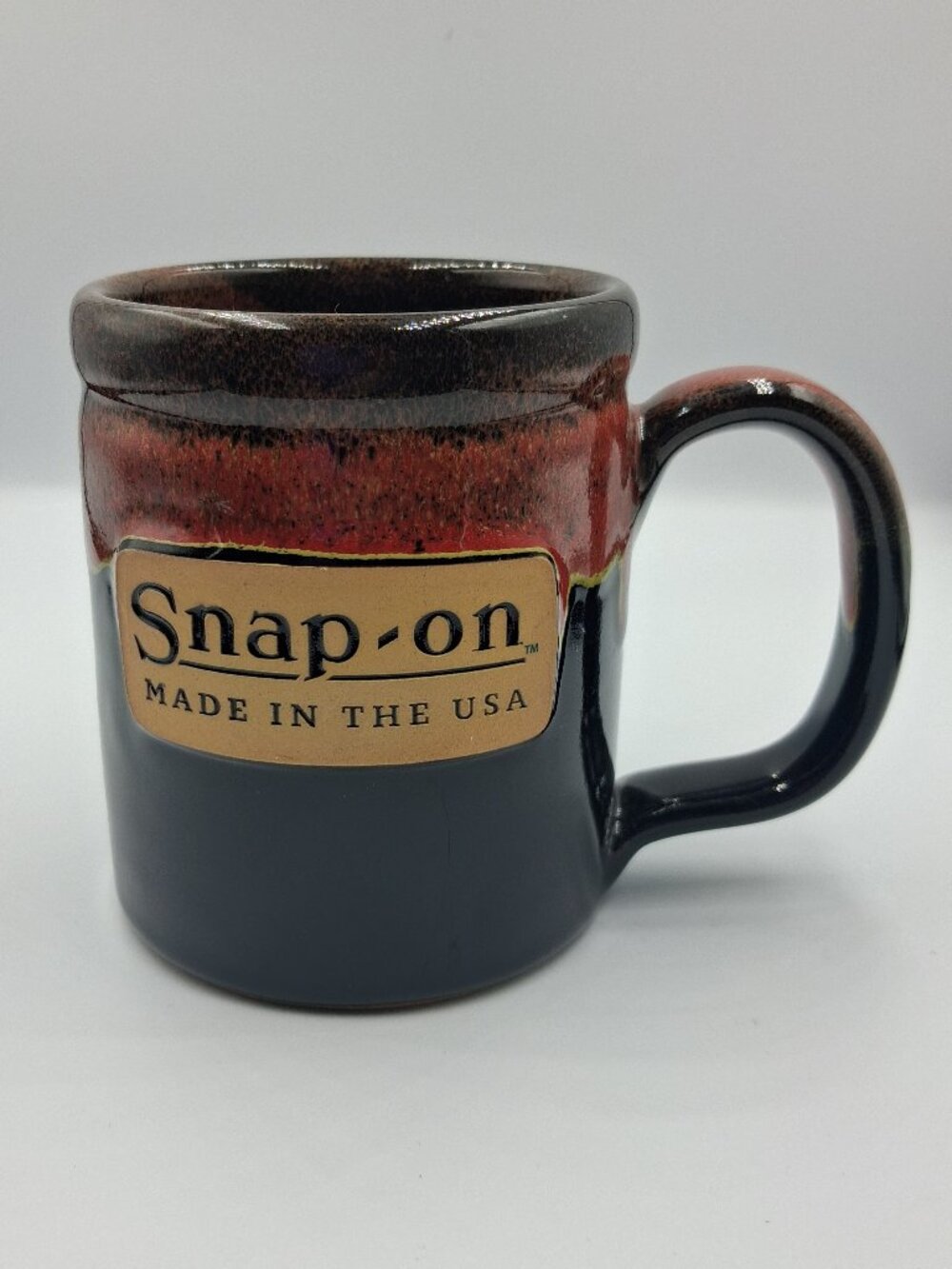 HTF SNAP-ON TOOLS Handmade DENEEN POTTERY USA Drip Glaze Coffee Cup Mug 2024